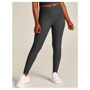 Beyond Yoga Spacedye At Your Leisure High Waisted Midi Legging in Charcoal Large